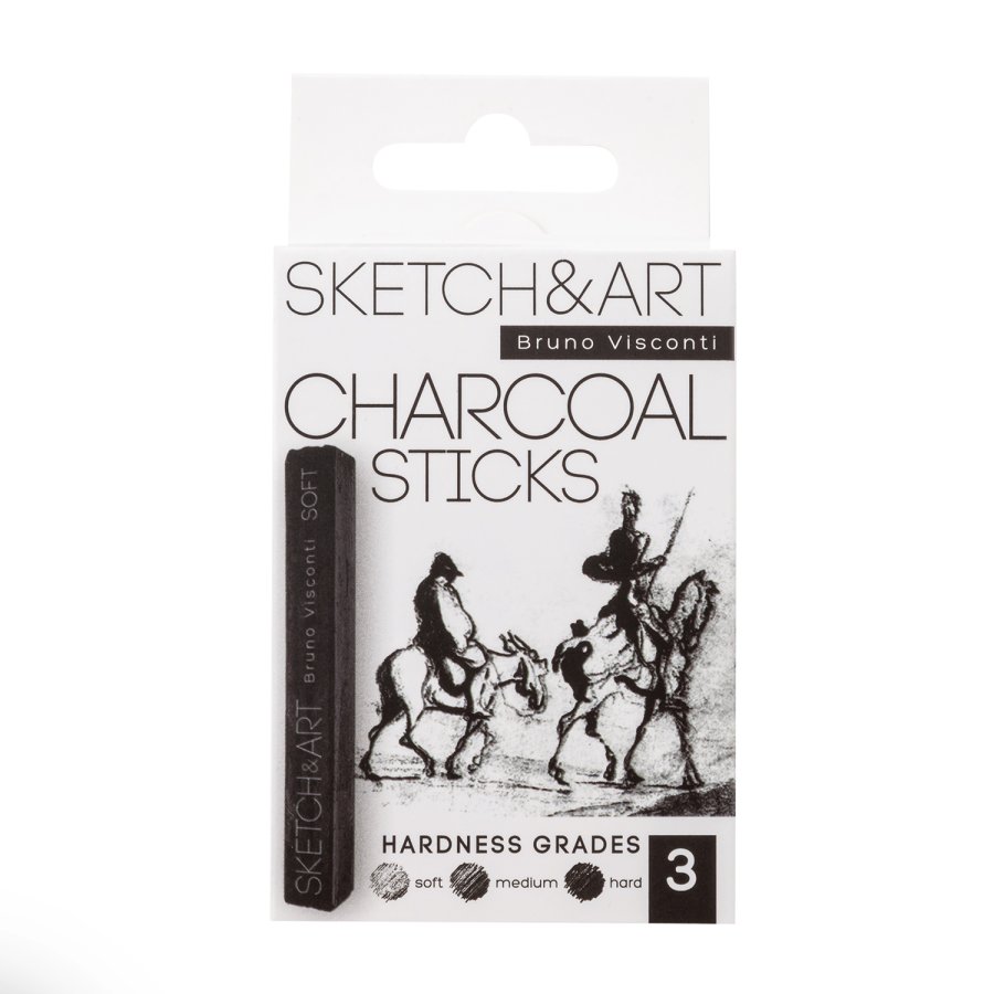 уголь прессованный 3шт. "sketch&art" Уголь прессованный 3шт. "sketch&art"