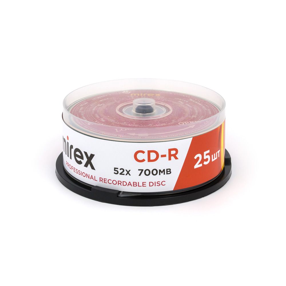 диск cd-r "mirex "hotline" 52х cakebox 25шт Диск cd-r "mirex "hotline" 52х cakebox 25шт
