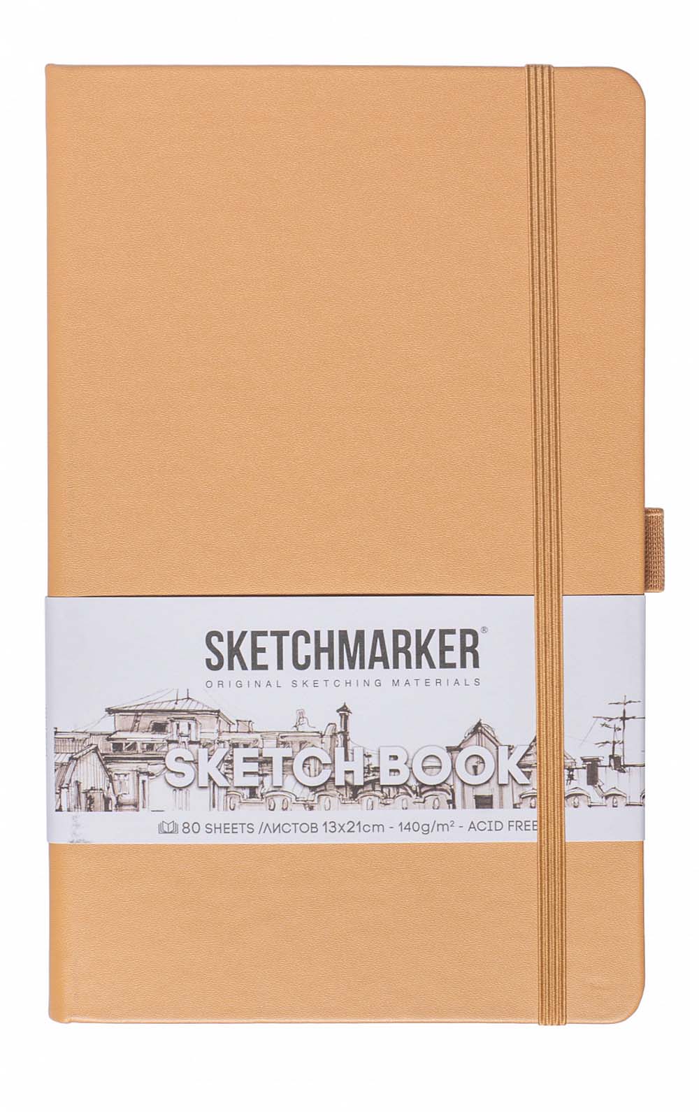 скетчбук 13х21см 80л 140гр "sketchmarker" капучино тв.обл. Скетчбук 13х21см 80л 140гр "sketchmarker" капучино тв.обл.