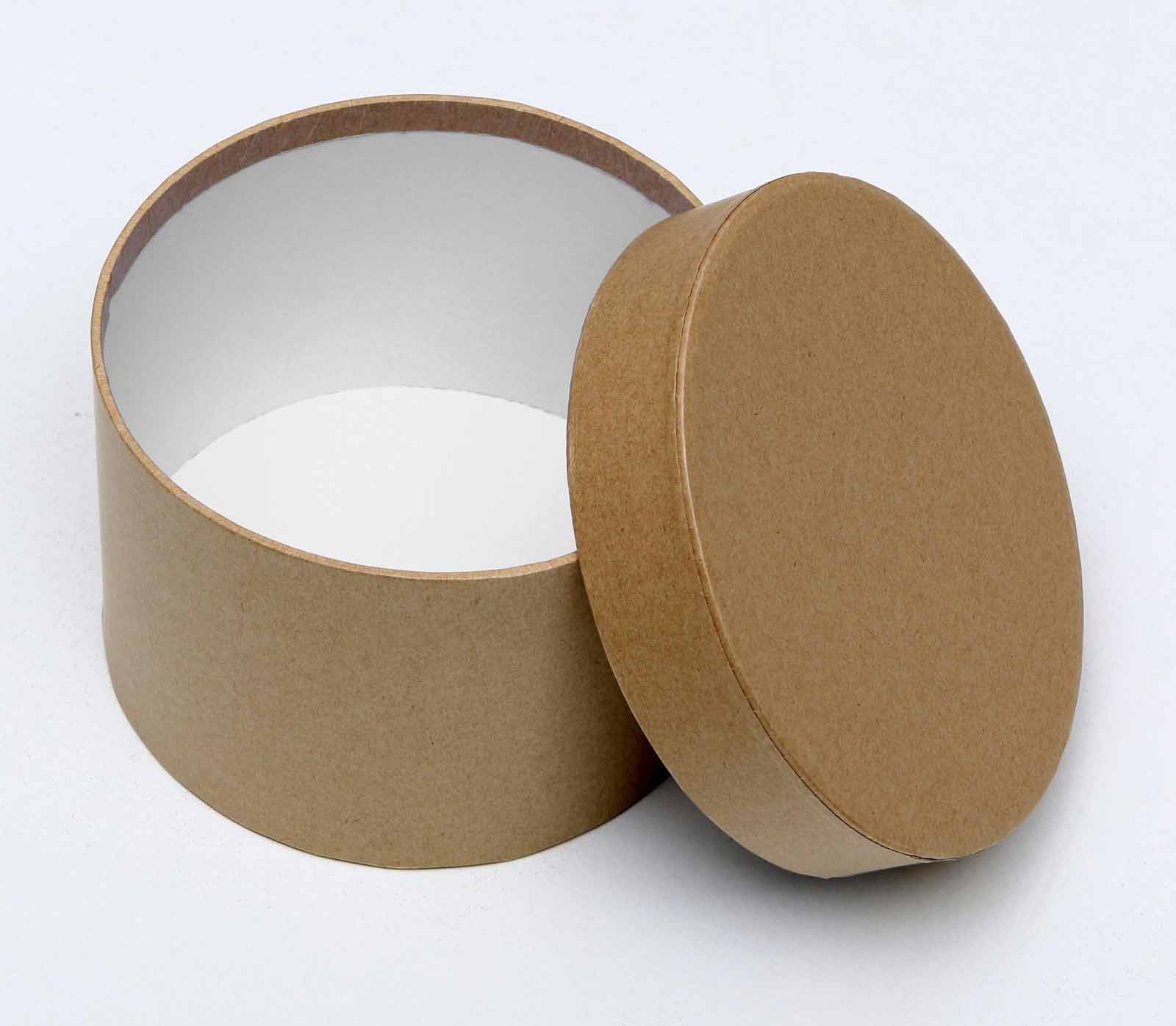 коробка-заготовка крафт "круглая" 15х15х10см Коробка-заготовка крафт "круглая" 15х15х10см