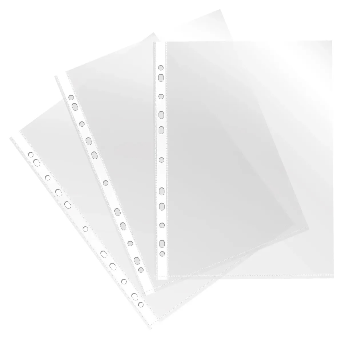 папка-вкладыш с перф. а4 (мультифора) 25мк глянцевая упаковка 100шт Папка-вкладыш с перф. а4 (мультифора) 25мк глянцевая упаковка 100шт