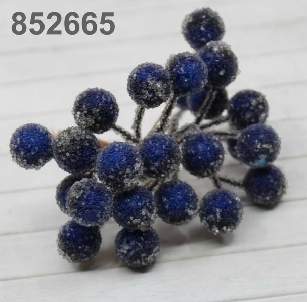 декоративный бук. "ягоды в обсыпке" темно-синий 24шт mr.p. Декоративный бук. "ягоды в обсыпке" темно-синий 24шт mr.p.