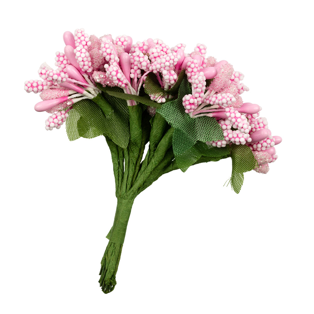 декоративный букет "веточки" розовый 9,5см Декоративный букет "веточки" розовый 9,5см
