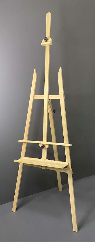 мольберт "лира" 2000х700мм с доп.полкой береза Мольберт "лира" 2000х700мм с доп.полкой береза