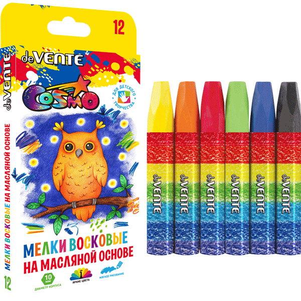 мелки пастельные 36цв. квадрат. (devente) Мелки пастельные 36цв. квадрат. (devente)