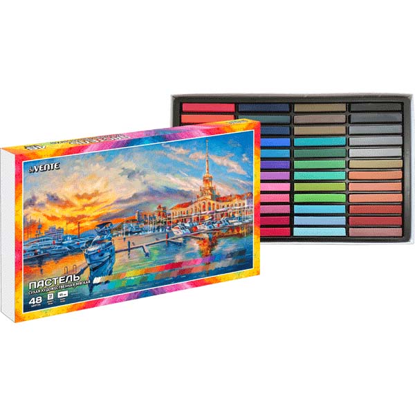 мелки пастельные 48цв. квадрат. (devente) Мелки пастельные 48цв. квадрат. (devente)