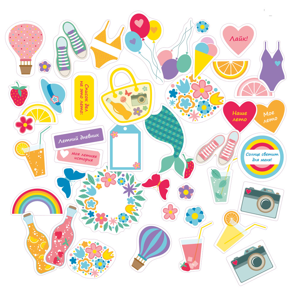 набор высечек д/скрап. "mr.painter" мое лето 9,5см Набор высечек д/скрап. "mr.painter" мое лето 9,5см