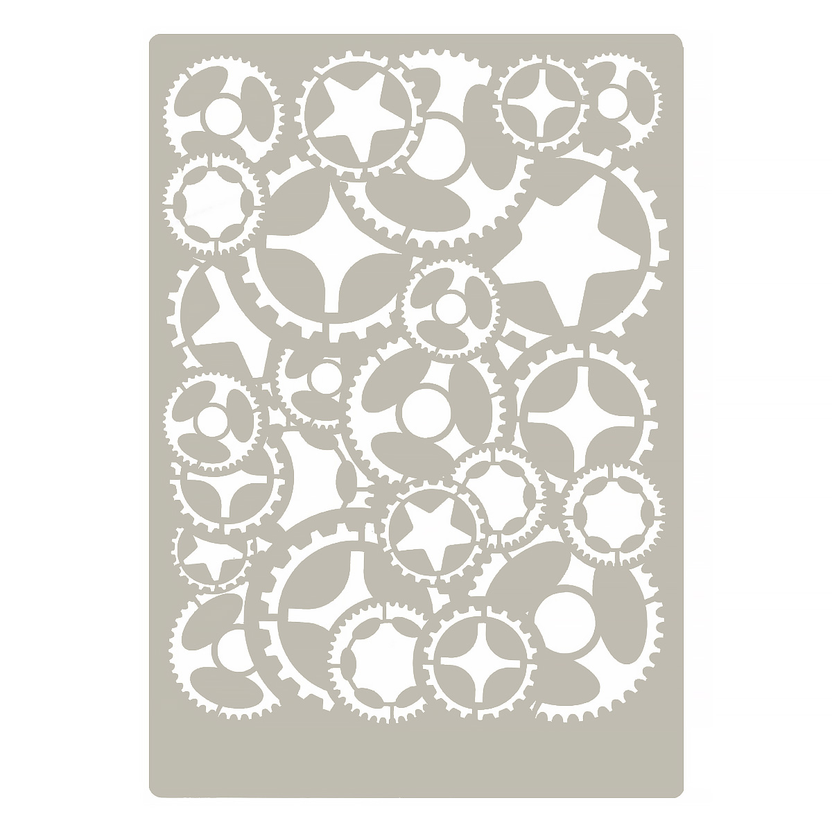 трафарет-маска mr.painter "шестеренки" 11,5х16,5см Трафарет-маска mr.painter "шестеренки" 11,5х16,5см
