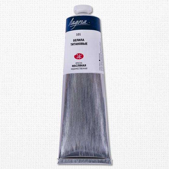 краска масляная "ладога" 120мл белила титановые Краска масляная "ладога" 120мл белила титановые