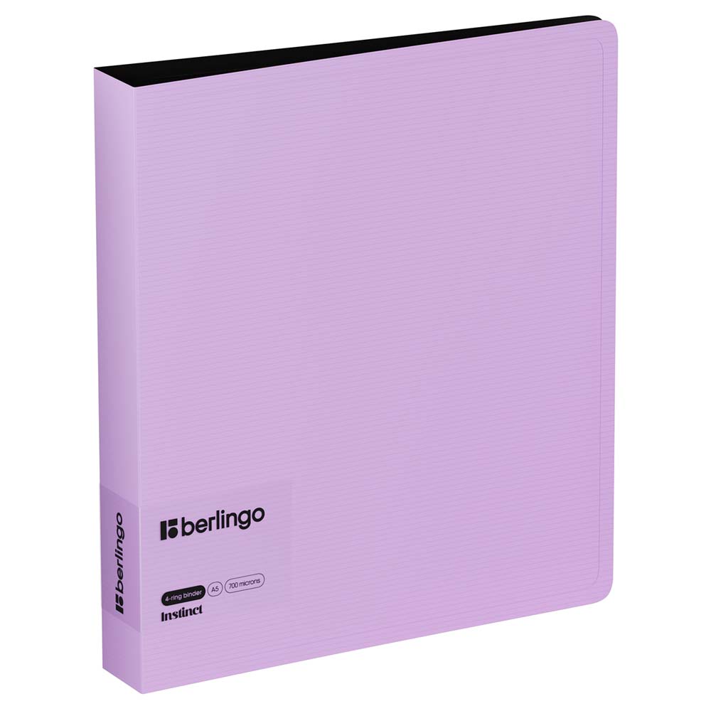 папка пласт. с 4-я кольцами а5 3,5см 700мкм berlingo "instinct" лаванда Папка пласт. с 4-я кольцами а5 3,5см 700мкм berlingo "instinct" лаванда