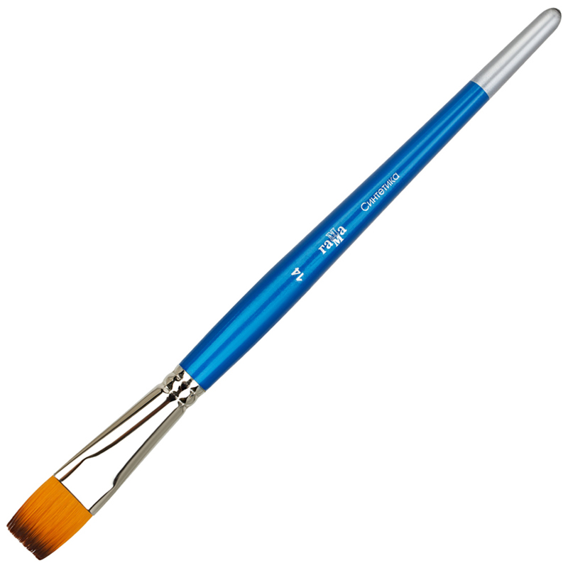 кисть синтетика №14 плоская (гамма) Кисть синтетика №14 плоская (гамма)