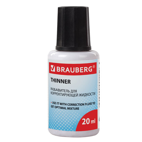 разбавитель для корректирующей жидкости brauberg 20мл Разбавитель для корректирующей жидкости brauberg 20мл