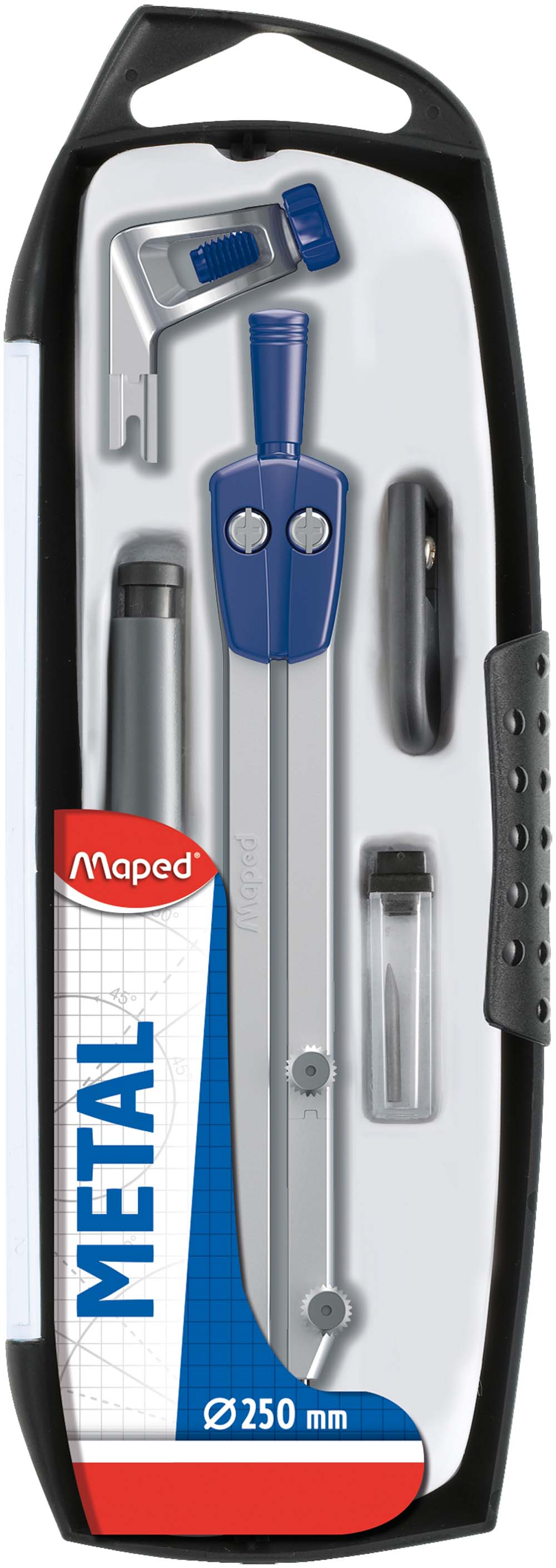 набор чертёжный 5 предметов "maped start" ударопроч. футляр 130мм Набор чертёжный 5 предметов "maped start" ударопроч. футляр 130мм