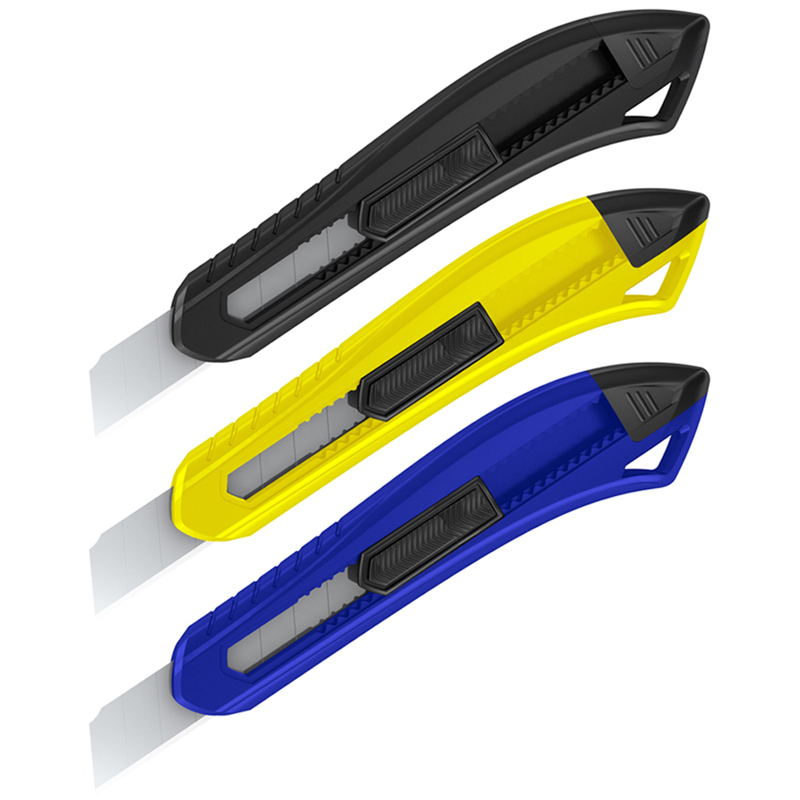 нож канцелярский с лезвием 18мм berlingo "razzor 100" асс-т Нож канцелярский с лезвием 18мм berlingo "razzor 100" асс-т