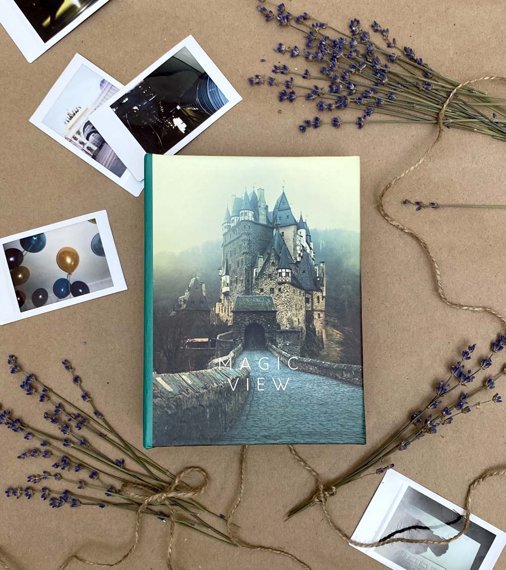 альбом для фото на 100 ф. 10х15см "замок" Альбом для фото на 100 ф. 10х15см "замок"