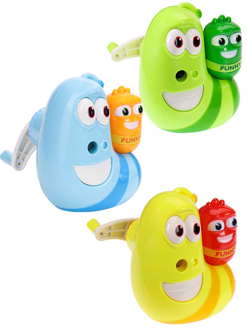 точилка механическая+ручная 2в1 червяки асс-т Точилка механическая+ручная 2в1 червяки асс-т