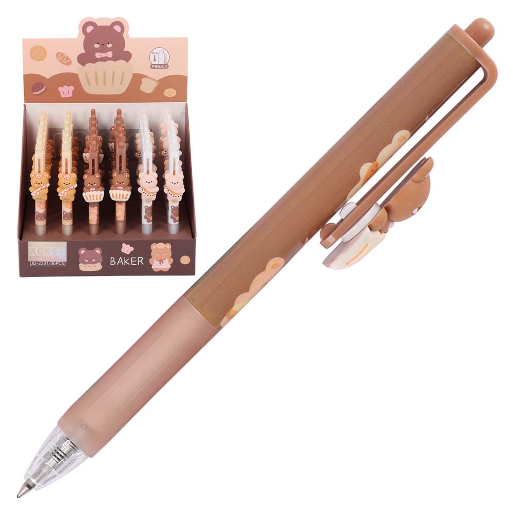 ручка гел.авт. кокос "обжорка" чёрная 0,5мм асс-т Ручка гел.авт. кокос "обжорка" чёрная 0,5мм асс-т