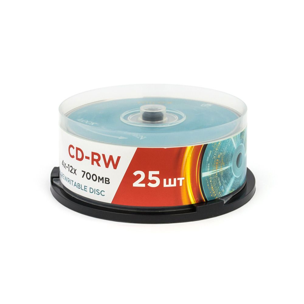 диск cd-rw "mirex" 4x-12x cakebox 25шт. Диск cd-rw "mirex" 4x-12x cakebox 25шт.