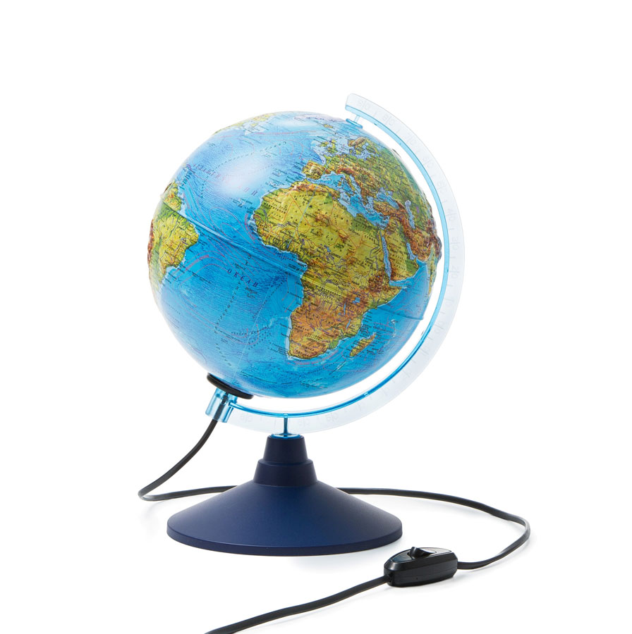 глобус физико-политический диаметр 210мм "globen" с подсветкой рельефный с пласт. подставкой Глобус физико-политический диаметр 210мм "globen" с подсветкой рельефный с пласт. подставкой