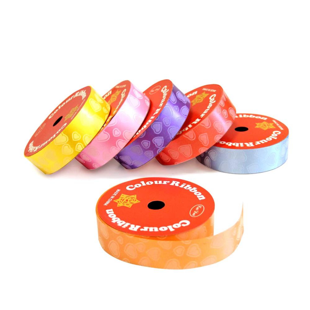 набор лент для упаковки подарков 28ммх9м 6в1 Набор лент для упаковки подарков 28ммх9м 6в1