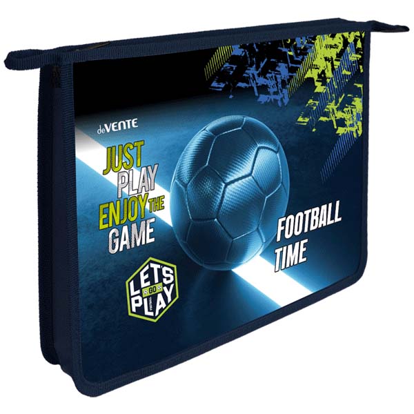 папка для тетрадей а4 на молнии devente "football time" фольга,конгрев Папка для тетрадей а4 на молнии devente "football time" фольга,конгрев