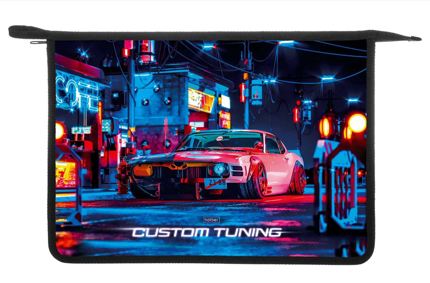 папка для тетрадей а4 на молнии hatber "ночной дрифт" Папка для тетрадей а4 на молнии hatber "ночной дрифт"