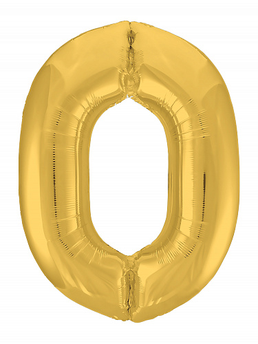 шар возд. 40'' фольгир. "цифра 0" золото Шар возд. 40'' фольгир. "цифра 0" золото