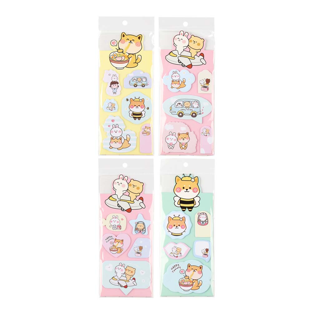 закладки с липким краем кокос "animals" 5-6цв. 15л. бумага асс-т Закладки с липким краем кокос "animals" 5-6цв. 15л. бумага асс-т