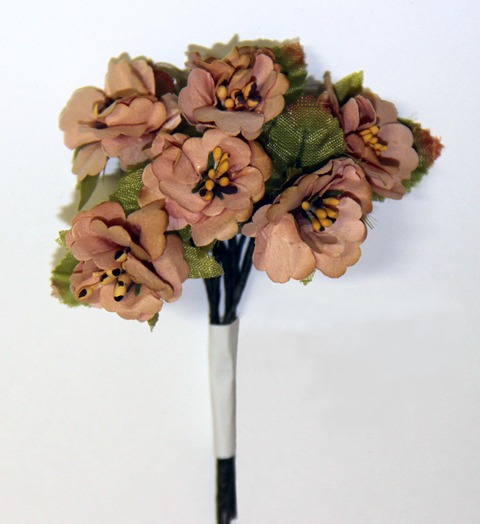 декоративный букетик "цветы" персик рукоделие Декоративный букетик "цветы" персик рукоделие