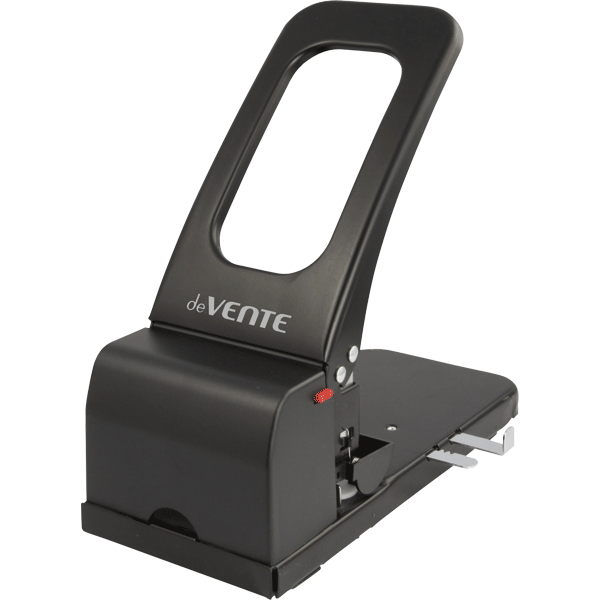 дырокол "devente" на 100л.черн.металл.с линейкой Дырокол "devente" на 100л.черн.металл.с линейкой