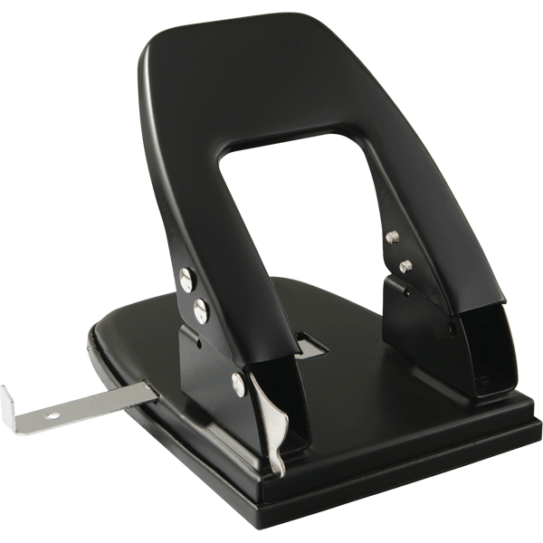 дырокол "attomex" на 30л. черный с линейкой Дырокол "attomex" на 30л. черный с линейкой