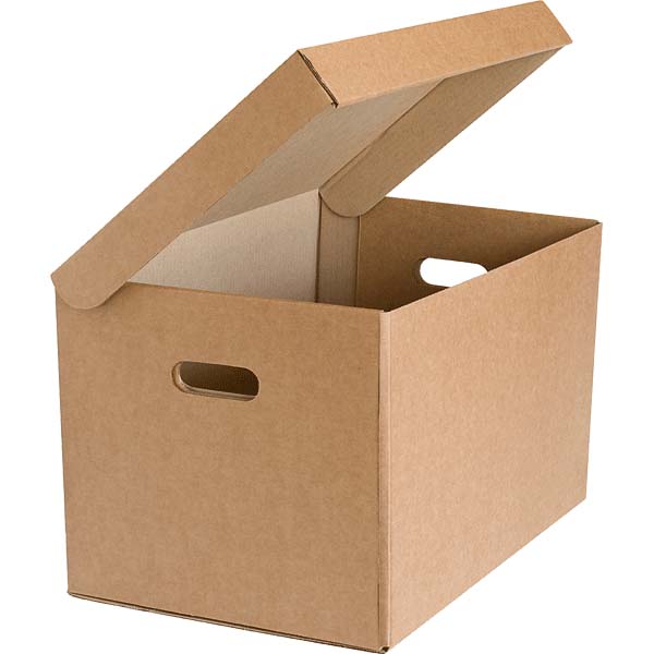 короб архивный картон 480х325х295мм devente откидная крышка Короб архивный картон 480х325х295мм devente откидная крышка
