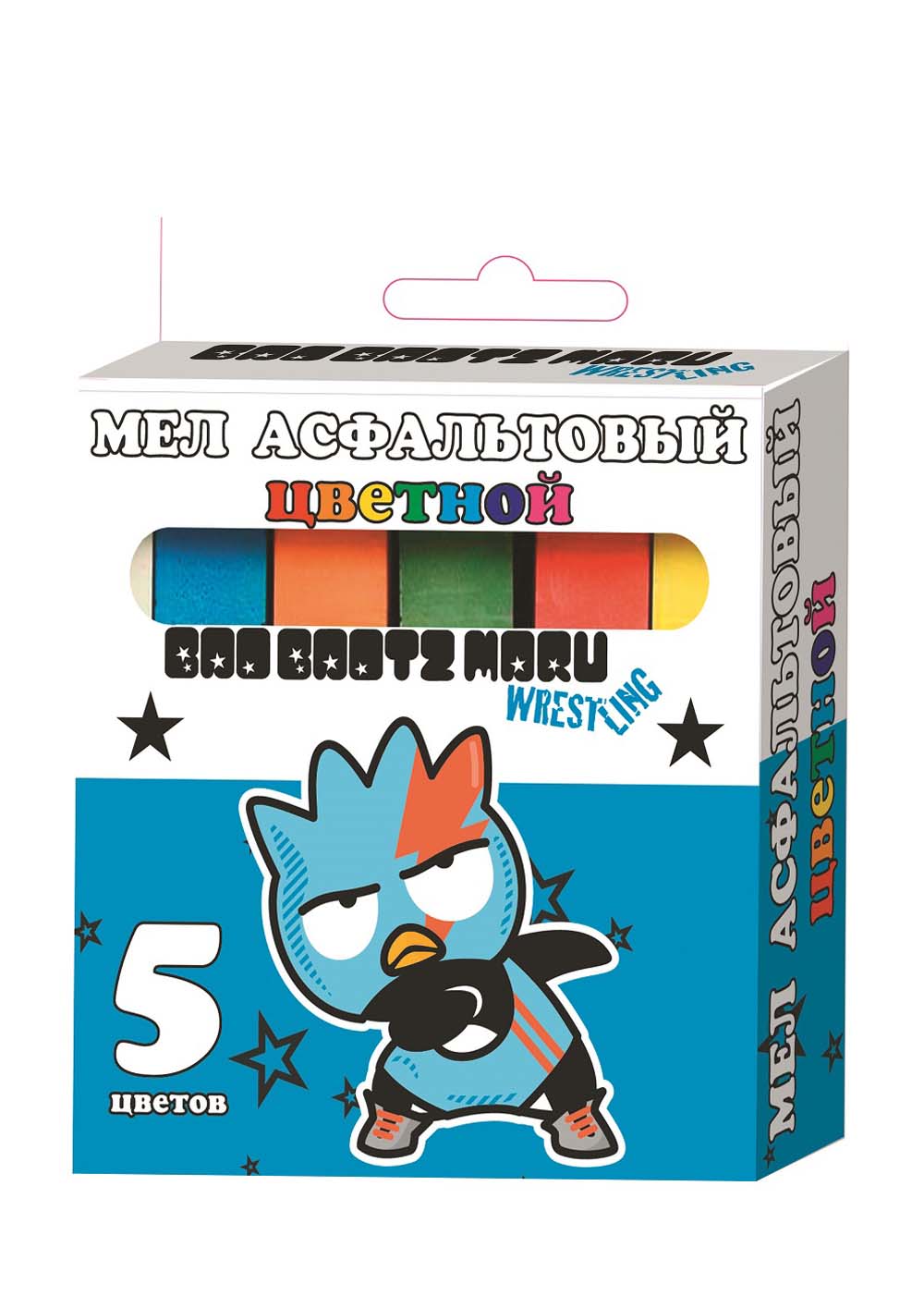 мел цветной для асфальта centrum "bad badtz maru" 5шт. Мел цветной для асфальта centrum "bad badtz maru" 5шт.