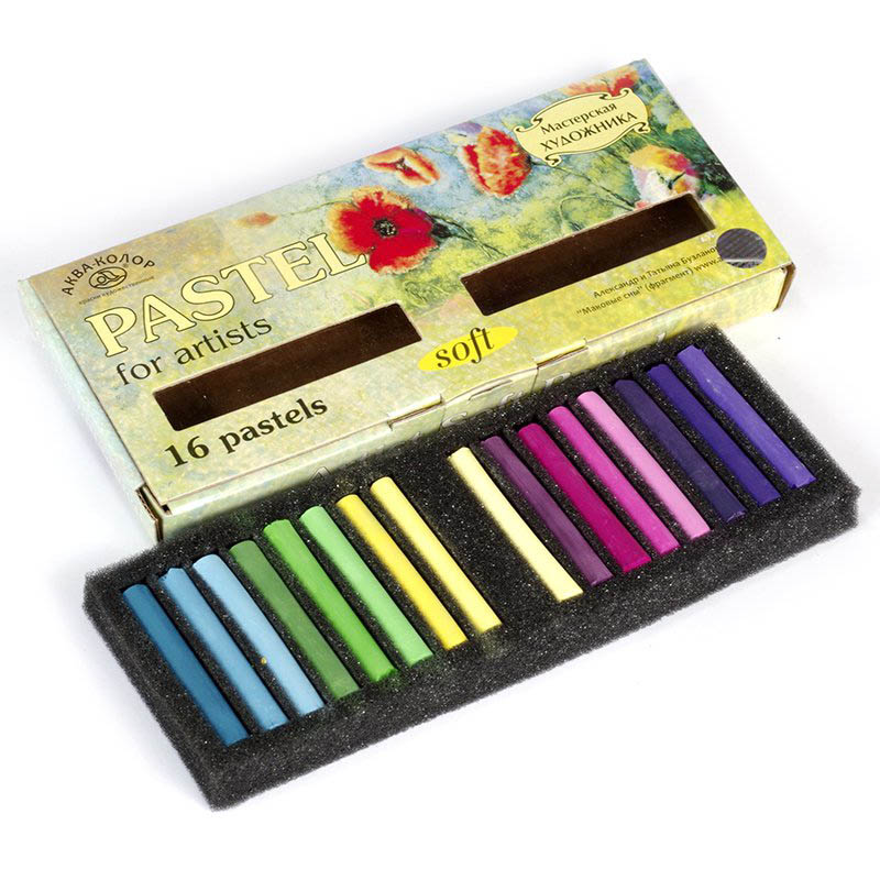 мелки пастельные 16цв. (аква-колор) Мелки пастельные 16цв. (аква-колор)