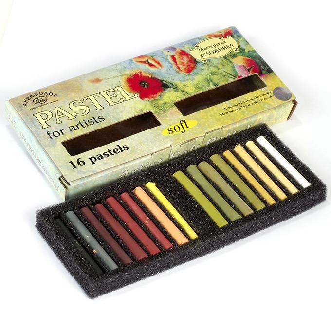 мелки пастельные 16цв. (аква-колор) Мелки пастельные 16цв. (аква-колор)