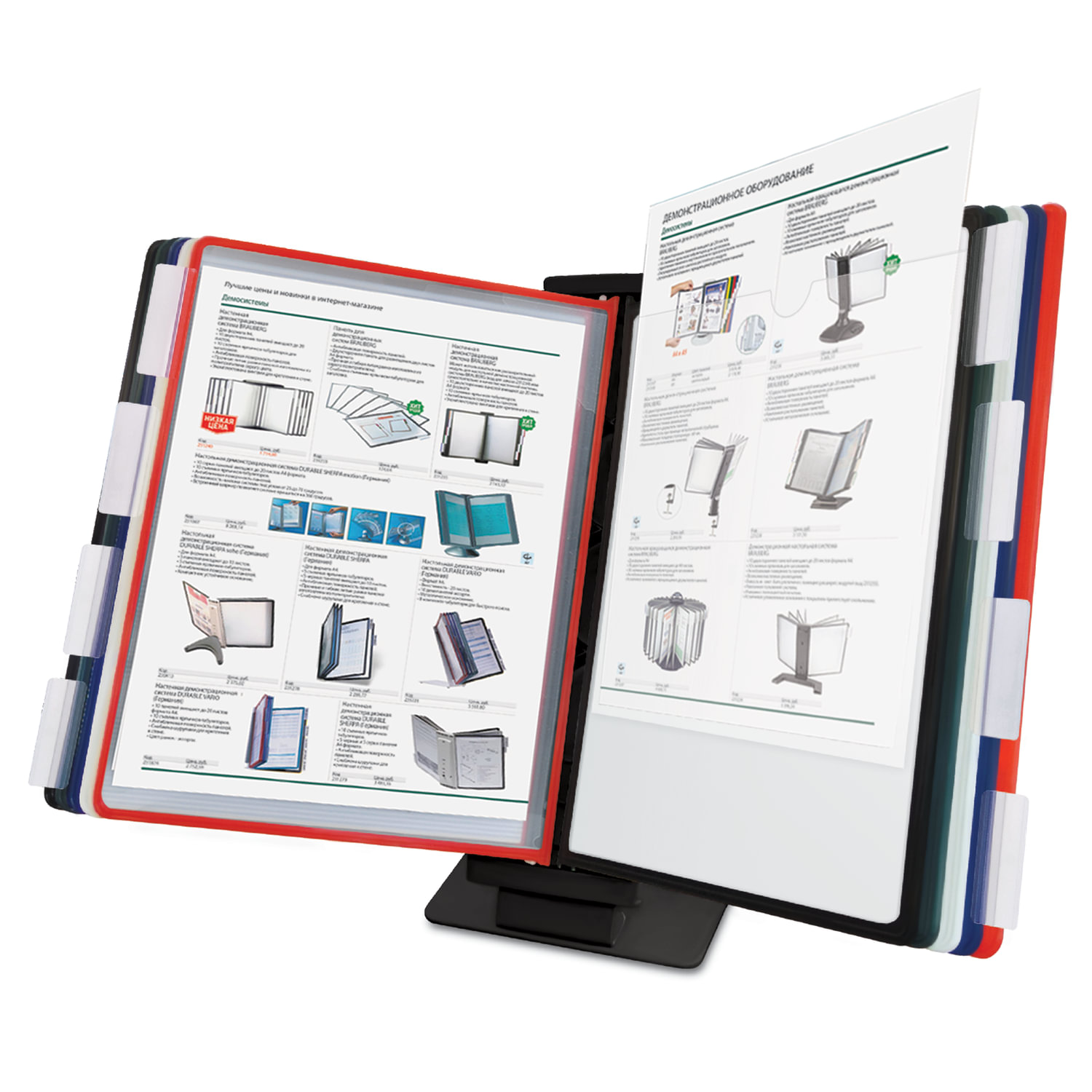 демо-система настольно-настенная brauberg "solid" чёрная 10 панелей а4 асс-т Демо-система настольно-настенная brauberg "solid" чёрная 10 панелей а4 асс-т