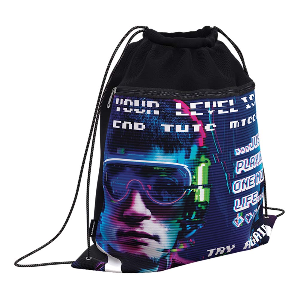 сумка для обуви erich krause "cyber game" 50х41см с карманом Сумка для обуви erich krause "cyber game" 50х41см с карманом