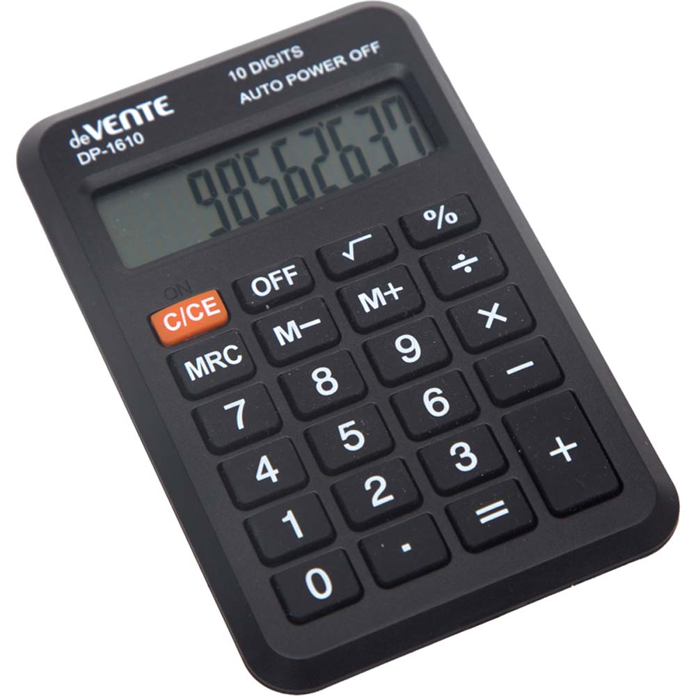 калькулятор карманный 10 разряд. devente dp-1610,64х98мм Калькулятор карманный 10 разряд. devente dp-1610,64х98мм
