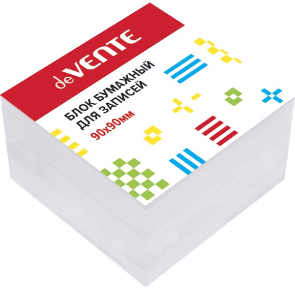 бумага для заметок белая 90х90х50мм devente Бумага для заметок белая 90х90х50мм devente