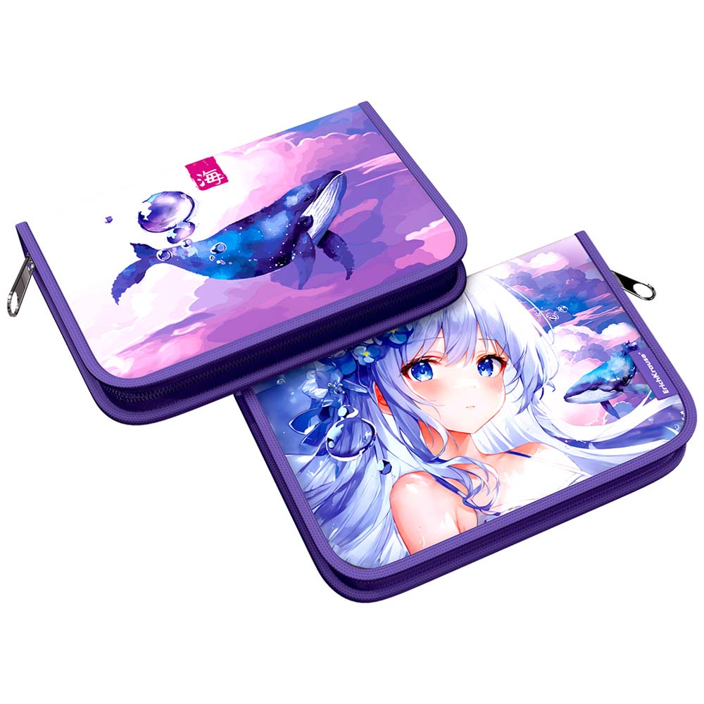 пенал на молнии с нап. erich krause "kawaii whale" 135х205х30мм 18 предметов Пенал на молнии с нап. erich krause "kawaii whale" 135х205х30мм 18 предметов