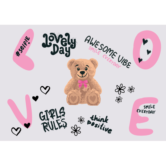 настольное покрытие кокос "мишка" 350х500мм Настольное покрытие кокос "мишка" 350х500мм