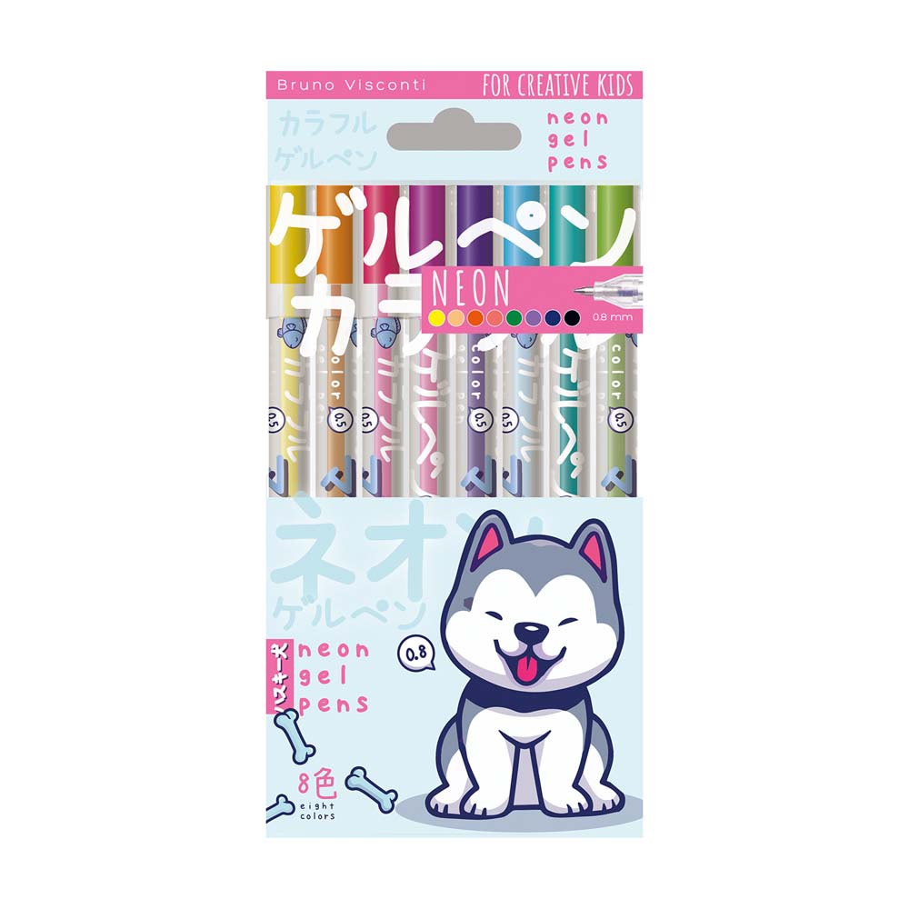 ручка гел. в наборе "bruno visconti" kawaii animals" colors 8цв. 0.5мм Ручка гел. в наборе "bruno visconti" kawaii animals" colors 8цв. 0.5мм