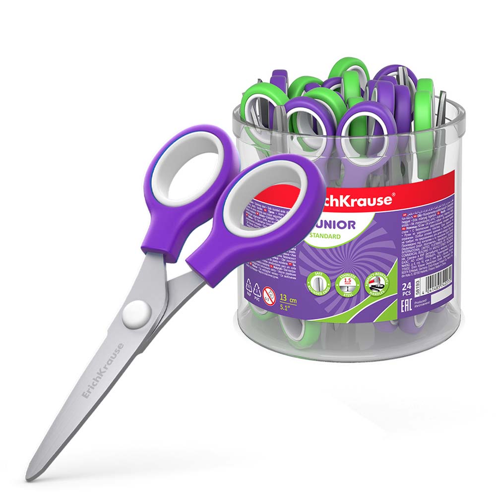 ножницы детские 130мм erich krause "junior" асс-т Ножницы детские 130мм erich krause "junior" асс-т