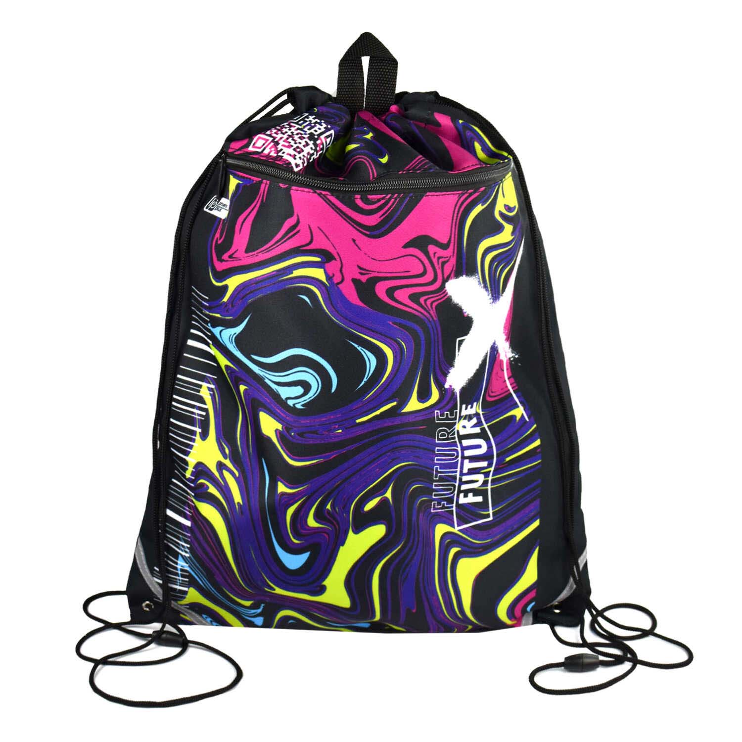 сумка для обуви феникс+ "кислотный стиль" 36х48см с карманом Сумка для обуви феникс+ "кислотный стиль" 36х48см с карманом