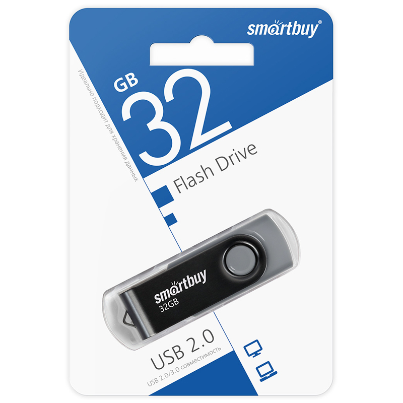 флэш-накопитель usb2.0 32 гб "smartbuy" "twist" черн. Флэш-накопитель usb2.0 32 гб "smartbuy" "twist" черн.