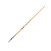 кисть щетина №7 плоская (рублефф) длинная ручка Кисть щетина №7 плоская (рублефф) длинная ручка