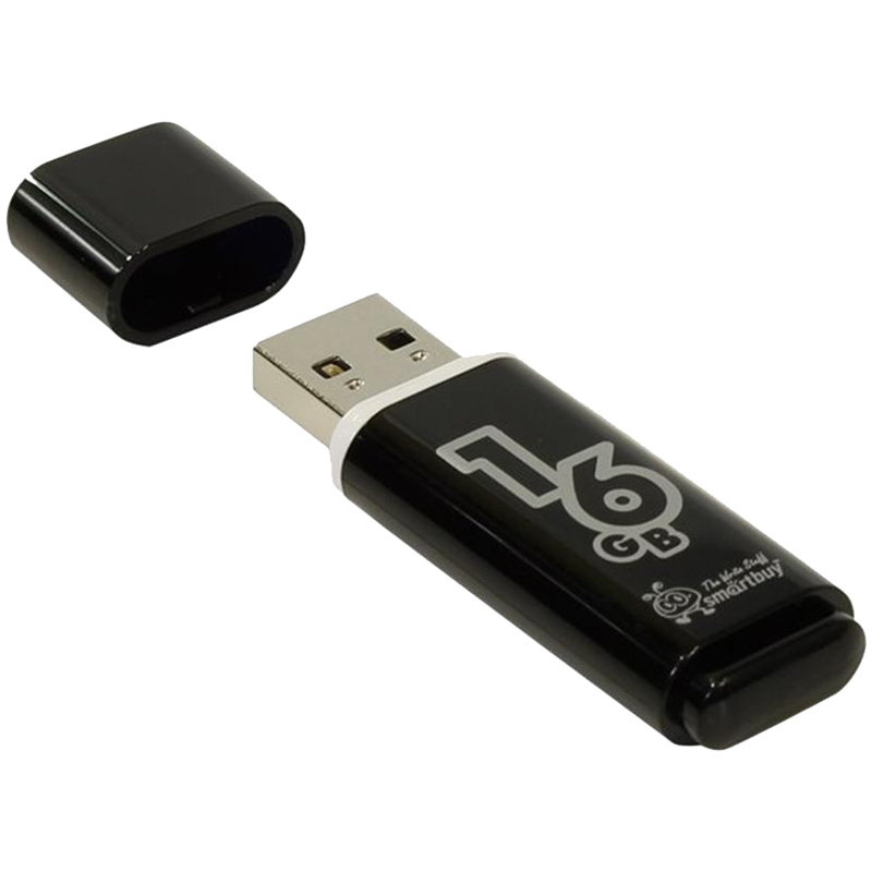 флэш-накопитель usb2.0 16 гб "smartbuy" "glossy" черный Флэш-накопитель usb2.0 16 гб "smartbuy" "glossy" черный