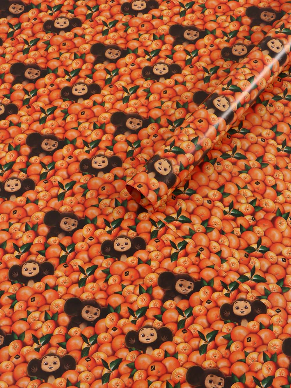 бумага упаковочная 2-ст. 70х100см "чебурашка" Бумага упаковочная 2-ст. 70х100см "чебурашка"