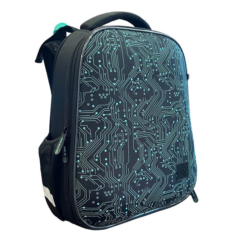 ранец кокос "ergo first. микросхемы" 37х29х17см эрг.спинка+брелок Ранец кокос "ergo first. микросхемы" 37х29х17см эрг.спинка+брелок