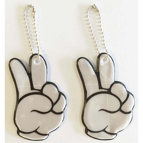 подвес светоотраж. devente "victory" 3,7х6см белый Подвес светоотраж. devente "victory" 3,7х6см белый